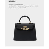 Genuine Leather Satchel Handbag for Women Vintage Handmade Shoulder Bag Black - Thumbnail 1