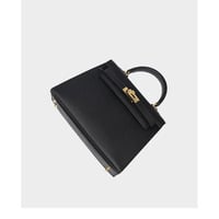 Genuine Leather Satchel Handbag for Women Vintage Handmade Shoulder Bag Black - Thumbnail 2