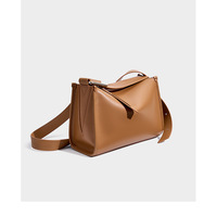 Women Tote Bag Retro Genuine Leather Crossbody Bag Brown - Thumbnail 2