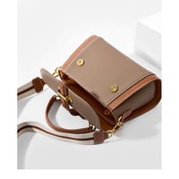 Genuine Leather Handbags Vintage-Style Top Handle Shoulder Bag Grey - Thumbnail 1