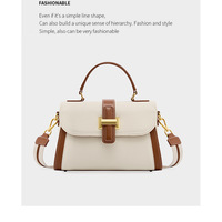 Genuine Leather Handbags Vintage-Style Top Handle Shoulder Bag White - Thumbnail 1