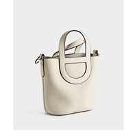 Genuine Leather Women Handbags Tote Purse Shoulder Bag White - Thumbnail 2