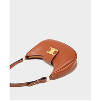 Women Genuine Leather Shoulder Bags Classic Crossbody Purses for Lady Handbag Brown - Thumbnail 2