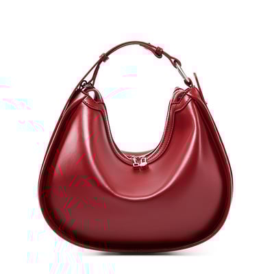 Genuine Leather Fashion Women's Handbag Red