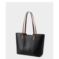 Genuine Leather Women Crossbody Handbag Black - Thumbnail 2