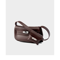 Genuine leather Moove Kelly Mini Multi Functional Saddle Women's Bag Purple - Thumbnail 2