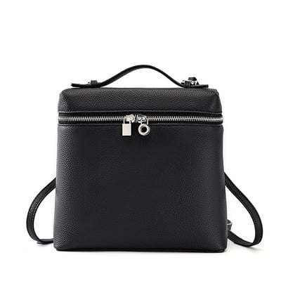 Genuine Leather Women Piana Backpack Black