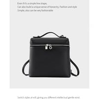 Genuine Leather Women Piana Backpack Black - Thumbnail 1