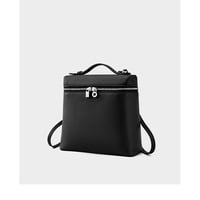 Genuine Leather Women Piana Backpack Black - Thumbnail 2