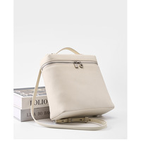 Genuine Leather Women Piana Backpack White - Thumbnail 1