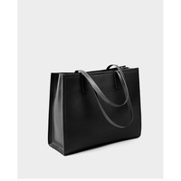 Genuine Leather Purses and Handbags for Women Shoulder Bags Black - Thumbnail 1