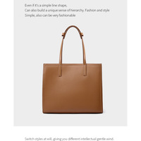 Genuine Leather Purses and Handbags for Women Shoulder Bags Brown - Thumbnail 1