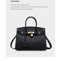 Genuine Leather Womens Crossbody Handbags and Purses Black - Thumbnail 1