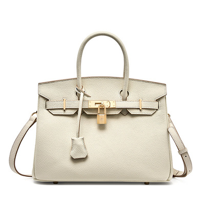 Genuine Leather Womens Crossbody Handbags and Purses White