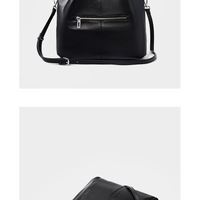 Women Soft Genuine Leather Totes Shoulder Bag Purses and Handbags Black - Thumbnail 3