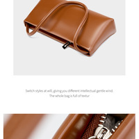 Genuine Leather Purses and Handbags Brown - Thumbnail 2