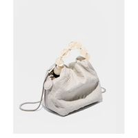 Genuine Leather Women Crossbody Stachel Shoulder Bags White - Thumbnail 3