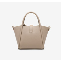 Genuine Leather Women's Top-handle Bags White - Thumbnail 4