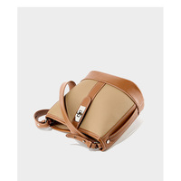 Genuine Leather Shoulder Bag for Women Purses and Handbags Brown - Thumbnail 4