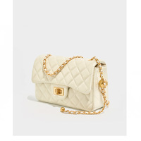 Genuine Leather Shoulder Bag for Women Purses and Handbags Hobo Crossbody Bag White - Thumbnail 3