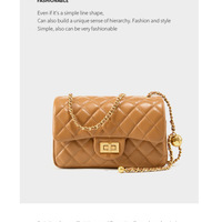 Genuine Leather Shoulder Bag for Women Purses and Handbags Hobo Crossbody Bag Brown - Thumbnail 1