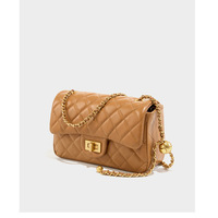 Genuine Leather Shoulder Bag for Women Purses and Handbags Hobo Crossbody Bag Brown - Thumbnail 2