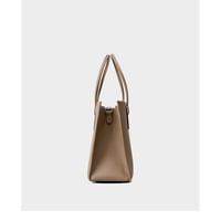 Genuine Leather Women's Handbag Grey - Thumbnail 3