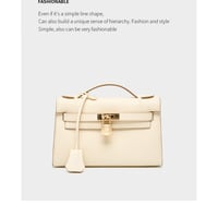 Genuine Leather Womens Handbags Top-handle Totes Satchel Shoulder Bag White - Thumbnail 1