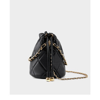 Genuine Leather Women Handbag Purse Top Handle Shoulder Crossbody Bag Black - Thumbnail 3