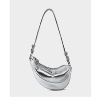 Genuine Leather Women Cross Body Bag Cute Designer Handbags Silver - Thumbnail 3