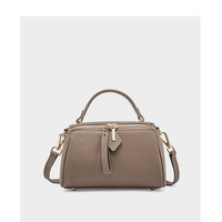 Genuine Leather Crossbody Purses for Women, Woman Camera Shoulder Bags Handbags Grey - Thumbnail 1