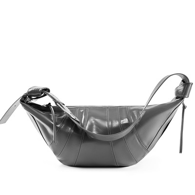 Women Genuine Leather Crossbody Bags Grey