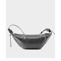Women Genuine Leather Crossbody Bags Grey - Thumbnail 2