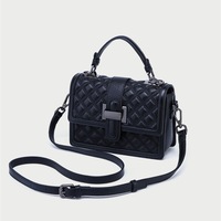 Women Cute Top Handle Crossbody Bag Stylish Tiny Clutch Handbag with Strap Black - Thumbnail 4