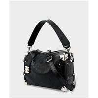 Women Genuine Leather Shoulder Purses and Handbags Ladies Roomy Tote Bags Black - Thumbnail 1