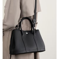 Women Genuine Leather Tote Bag Handbags Black - Thumbnail 2