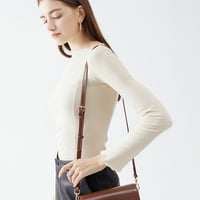 Women's Leather Designer Handbags Tote Purses Shoulder Bucket Bags Brown - Thumbnail 3