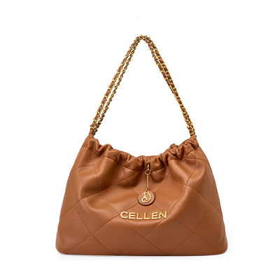 Women trendy purses cute tote handbags crossbody bag brown - Thumbnail 2