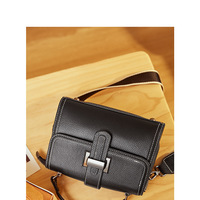 Genuine Leather Women Top-handle Handbags Black - Thumbnail 1