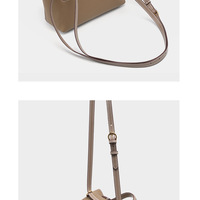 Genuine Leather Women Clutch Purse Handbag Grey - Thumbnail 2