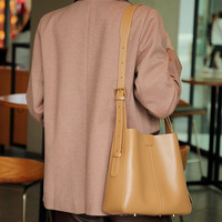 Genuine Leather Women's Satchel Bag Classic Top Handle Purses Fashion Crossbody Handbags Bronze - Thumbnail 3