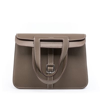 Womens genuine leather casual handbags grey - Thumbnail 3