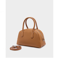 Genuine Leather Hobo Purse Bag Small Crossbody Shoulder Handbags For Women Brown - Thumbnail 2