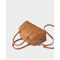 Genuine Leather Hobo Purse Bag Small Crossbody Shoulder Handbags For Women Brown - Thumbnail 3