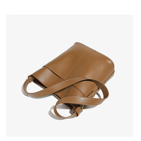 Women Genuine Leather Crossbody Purse Travel Shoulder Satchel Bags Brown - Thumbnail 4