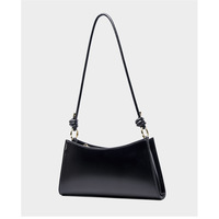 Women Genuine Leather Tote Handbags Crossbody Bags Black - Thumbnail 1