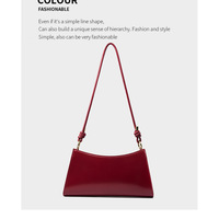 Women Genuine Leather Tote Handbags Crossbody Bags Red - Thumbnail 1