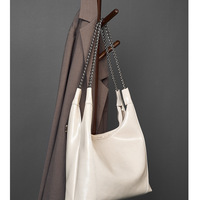 Women Genuine Leather Cute Tote Handbags Crossbody Bag White - Thumbnail 1