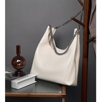 Women Genuine Leather Cute Tote Handbags Crossbody Bag White - Thumbnail 2