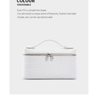 Women Small Crossbody Cell Phone Purse Genuine Leather Phone Purse Mini Messenger Shoulder Handbag White - Thumbnail 1